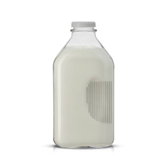 JoyJolt® Reusable Glass Milk Bottle Set with Lid & Pourer